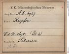 Etiketten zu Kupfer (NHMW-MIN-Ab6927)